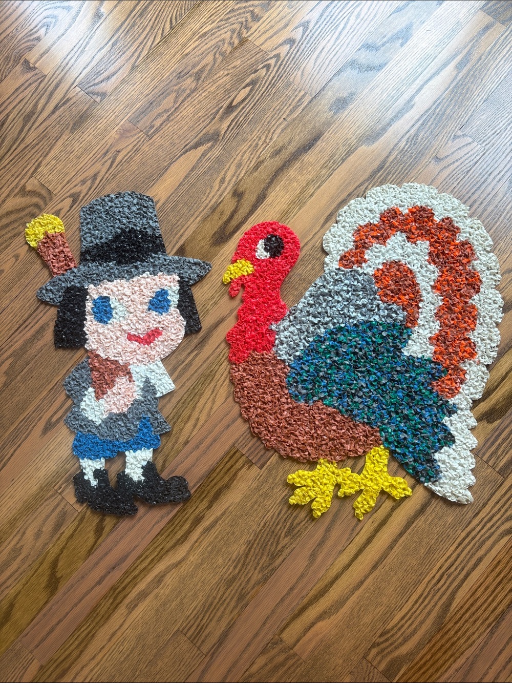 Turkey and pilgrim vintage wax melt figures